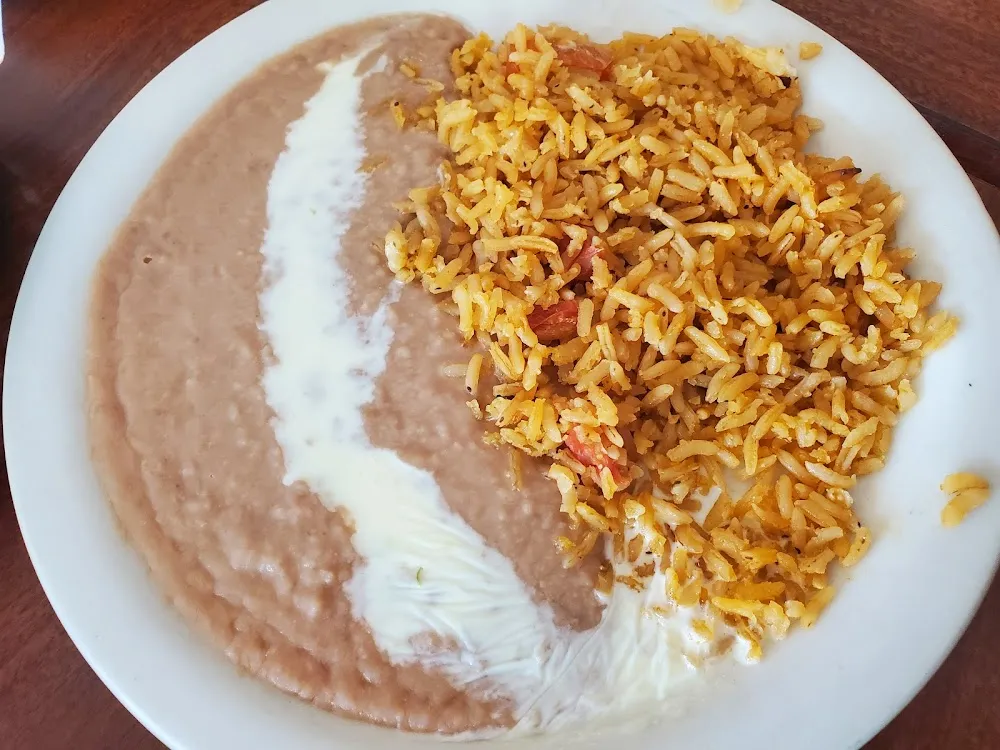 Burrito Rice and Refried Beans